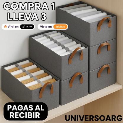 Organizadores de Ropa Plegables Comprá 1 y lleváte 3