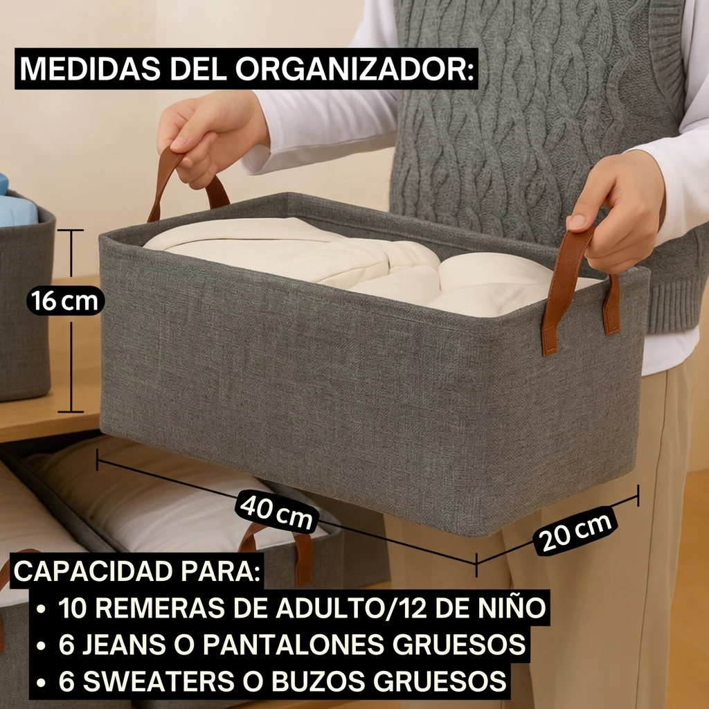 Organizadores de Ropa Plegables Comprá 1 y lleváte 3
